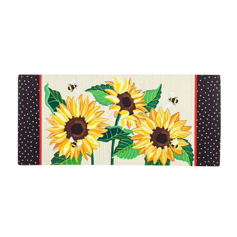 Sunflowers and dasies sassafrass mat