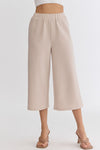 Taupe Textured Pant