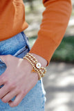 Collegiate Ball Bead Stretch Bracelet