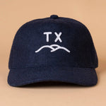 TX Hills Navy wool hat