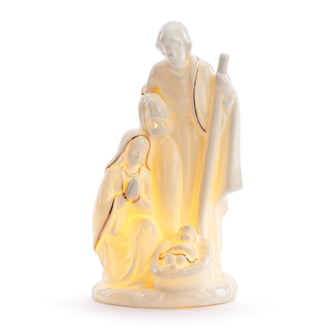 Ceramic LED Holy Family Figure