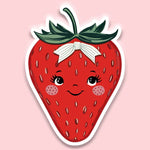 Vintage Strawberry Sticker Decal