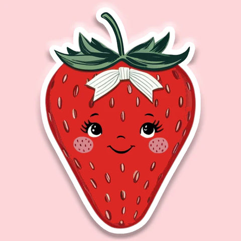 Vintage Strawberry Sticker Decal