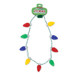 jumbo flashing lights necklace