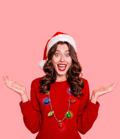 LOTSA LITES FROST BULB NECKLACE