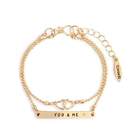 You and Me Layered bracelet