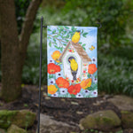 Yellow Finches garden flag