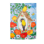 Yellow Finches garden flag