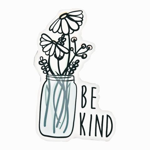 Be Kind Wildflower Sticker