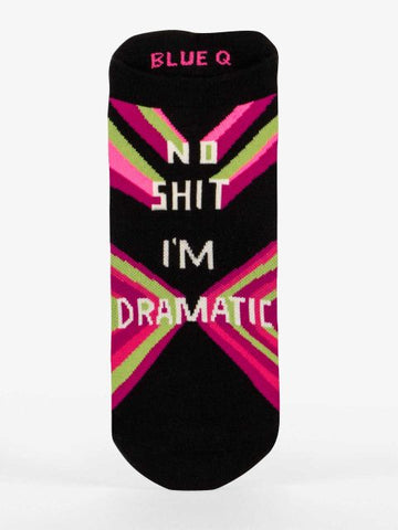 I'm dramatic sneaker sock s/m