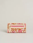 Woodblock floral bifold wallet