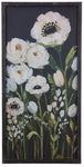 Black floral framed art