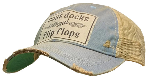 Boat docks/flip flops hat