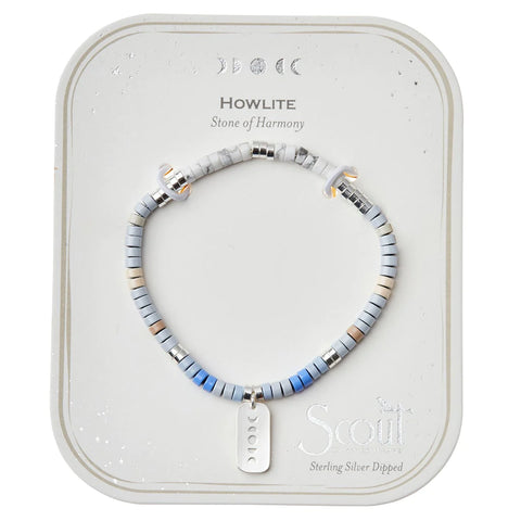 Howlite/silver stone intention