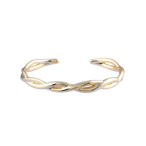 gold bloom cuff bracelet