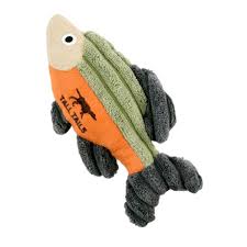Plush Fish with Squeaker Dog Toy