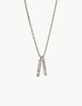 lean on me silver necklace