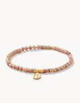 pink rhodonite stretch bracelet